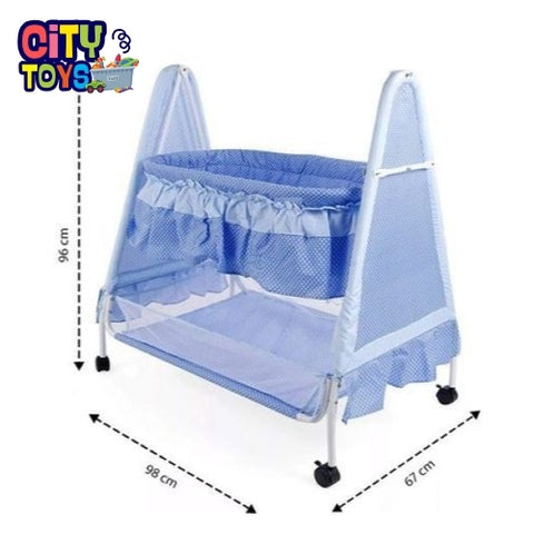 Babyhug Angel Dreams Cradle With Storage Basket & Mosquito Net