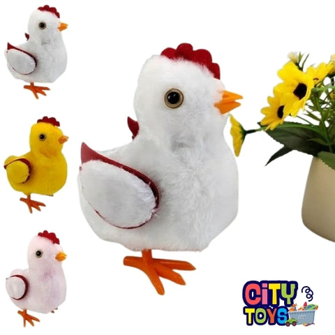 Clucking & Walking Plush Chicken With Sounds(single)