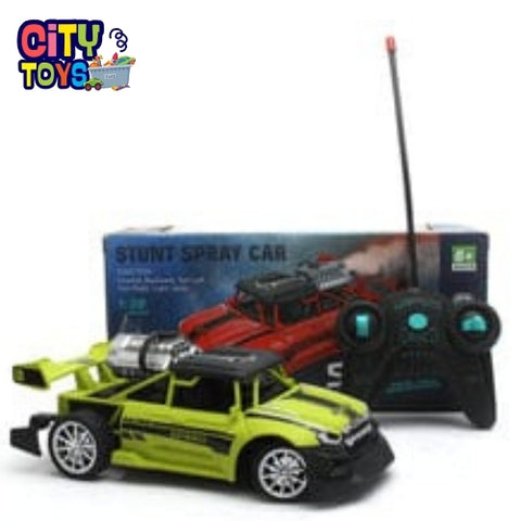 bibisash 1:20 Scale Remote Control Car Drift+LED Lights+Spray Jets Racing Car Toy for Boys Age 3~10 Stunt Spray Rc Car Indoor Outdoor Use Perfect Birthday