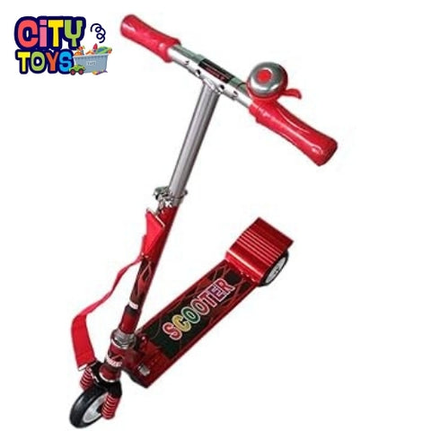 Dark Kick Scooter for Kids 3 Wheeler Foldable Kick Skating Cycle with Brake and Bell, LED on Wheels and Height Adjustable for Boys